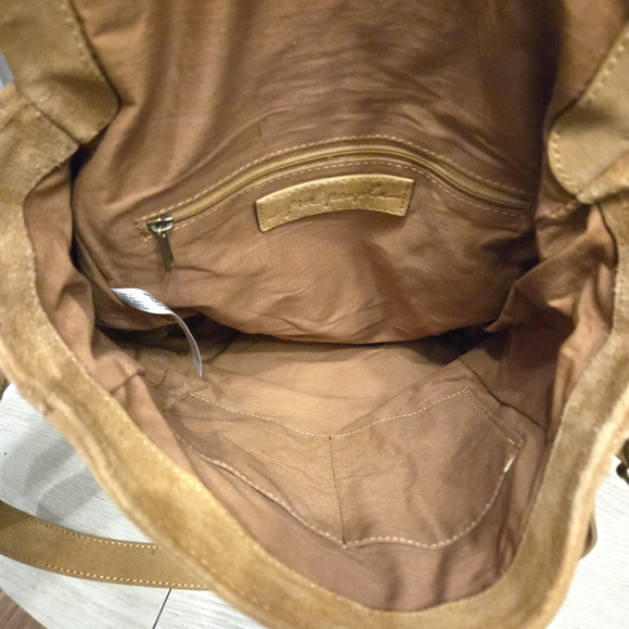 Free People Camilla Suede Convertible Backpack In Tan - Picture 7 of 10